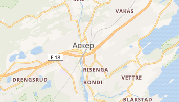 Аскер - детальная карта