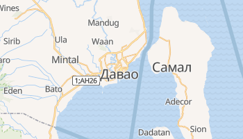Давао - детальная карта