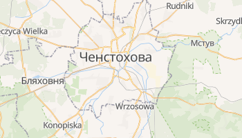 Ченстохова - детальная карта