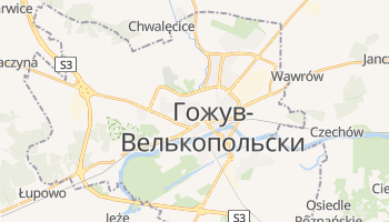 Гожув-Велькопольски - детальная карта