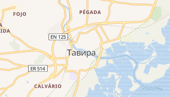 Тавира - детальная карта