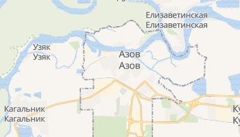 Азов - детальная карта