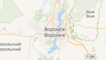 Воронежская область - детальная карта