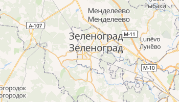 Зеленоград - детальная карта