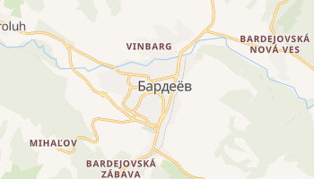 Бардейов - детальная карта