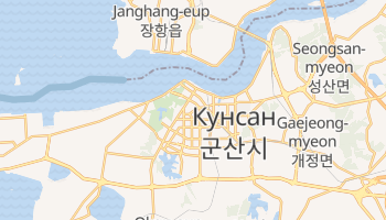 Кунсан - детальная карта