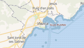 Ивиса - детальная карта