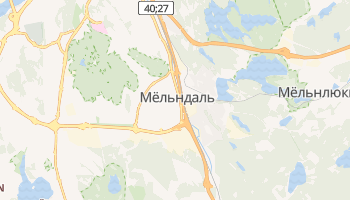 Мёльндальская коммуна - детальная карта