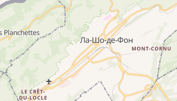 Ла-Шо-де-Фон - детальная карта