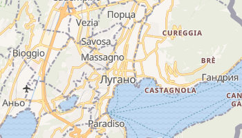 Лугано - детальная карта