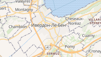 Ивердон-ле-Бен - детальная карта
