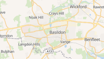 Басилдон - детальная карта