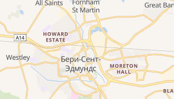 Бери-Сент-Эдмендс - детальная карта