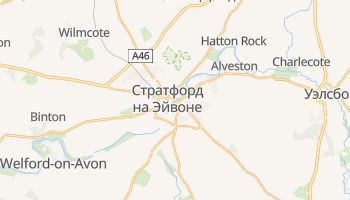 Стратфорд-на-Эйвоне - детальная карта