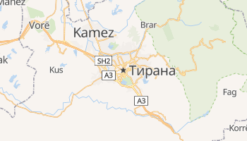Тирана - детальна мапа