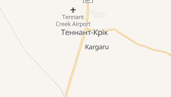 Теннант-Крік - детальна мапа