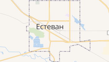 Естеван - детальна мапа
