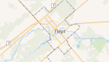 Перт - детальна мапа
