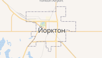 Йорктон - детальна мапа
