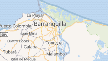 Барранкілья - детальна мапа