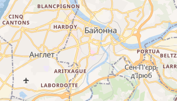 Байонна - детальна мапа