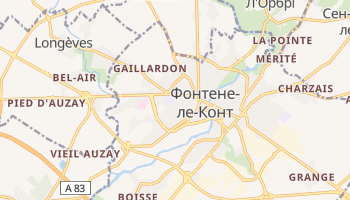 Фонтене-ле-Конт - детальна мапа
