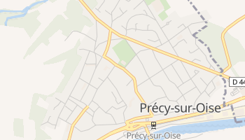 Пресі-сюр-Уаз - детальна мапа