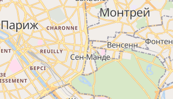 Сен-Манде - детальна мапа