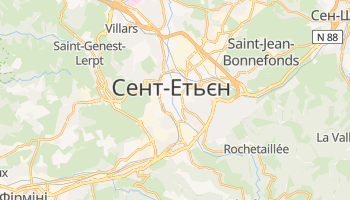 Сент-Етьєн - детальна мапа
