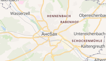Ансбах - детальна мапа