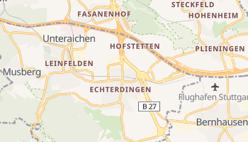 Ляйнфельден-Ехтердінген - детальна мапа
