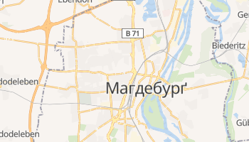 Магдебург - детальна мапа
