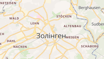 Золінген - детальна мапа