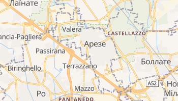 Арезе - детальна мапа
