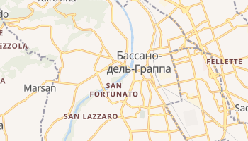 Бассано-дель-Граппа - детальна мапа