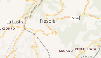 Фьєзоле - детальна мапа