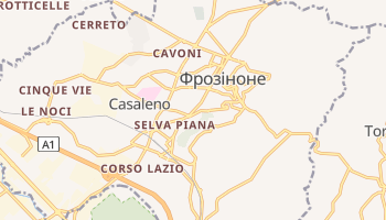 Фрозіноне - детальна мапа