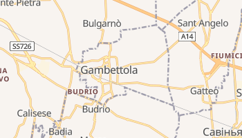 Гамбеттола - детальна мапа