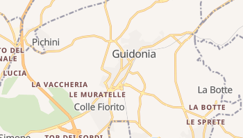 Гуідонія-Монтечеліо - детальна мапа