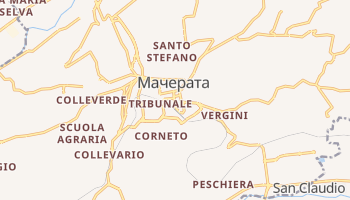 Мачерата - детальна мапа