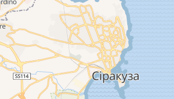 Сіракуза - детальна мапа