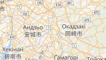 Окадзакі - детальна мапа