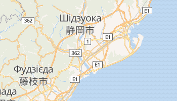 Сідзуока - детальна мапа
