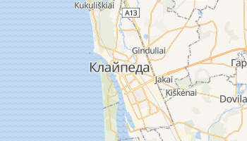 Клайпеда - детальна мапа