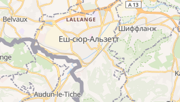 Еш-сюр-Альзетт - детальна мапа