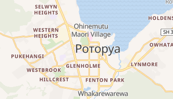 Роторуа - детальна мапа