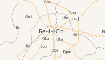 Бенін-Сіті - детальна мапа