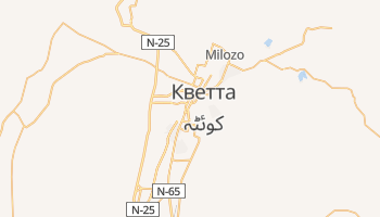 Кветта - детальна мапа