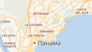 Панама - детальна мапа