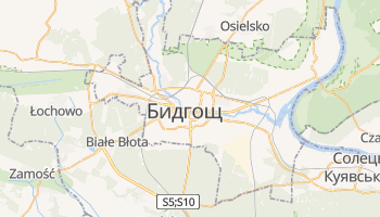 Бидгощ - детальна мапа